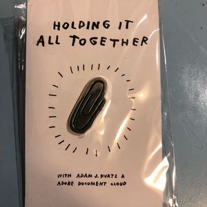 Adam JK Enamel Lapel Pin